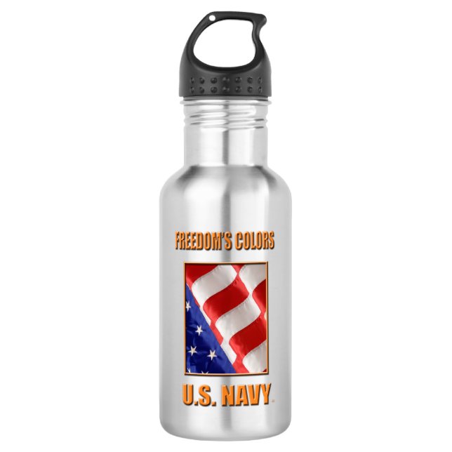 U.S. Bouteille d'eau de marine (18 onces) (Devant)