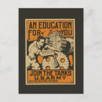 U.S. Carte postale recruteuse d'armée
