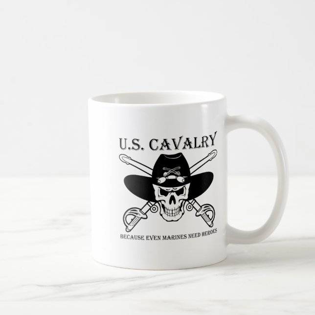 U.s. Cavalry Because Even Marines Need Heroes Funn Kaffeetasse (Rechts)