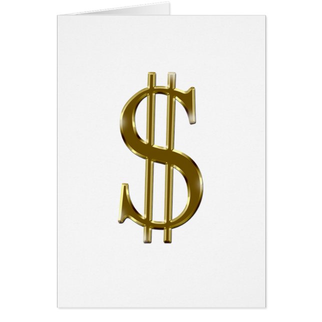 $ U.S.dollar Zeichen-Gold (Vorne)