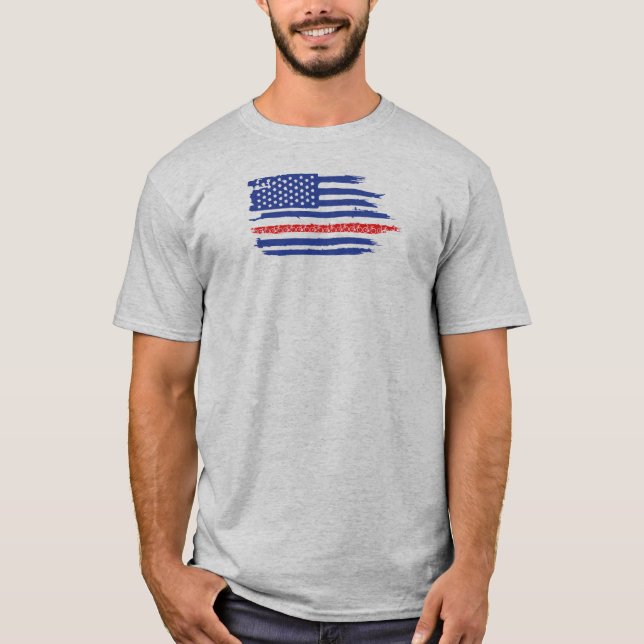 U.S. Flag Cycling T-Shirt (Vorderseite)
