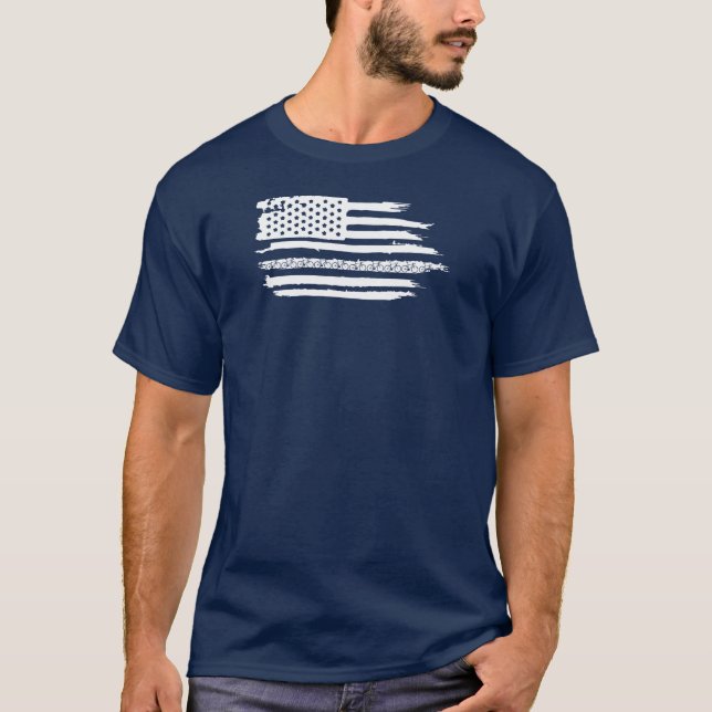 U.S. Flag Cycling T-Shirt (Vorderseite)