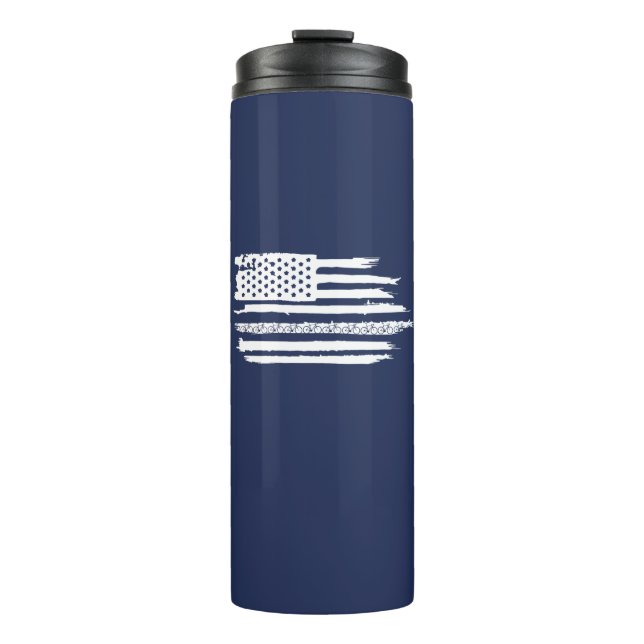 U.S. Flag Cycling Thermosbecher (Vorderseite)