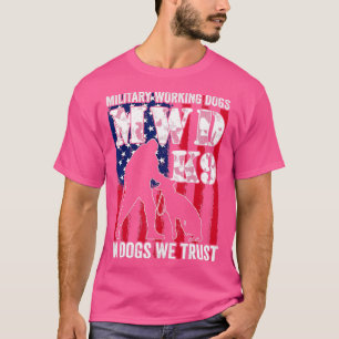 U.S. Flag MWD K9 Offizier Militärdienst Hundepoliz T-Shirt