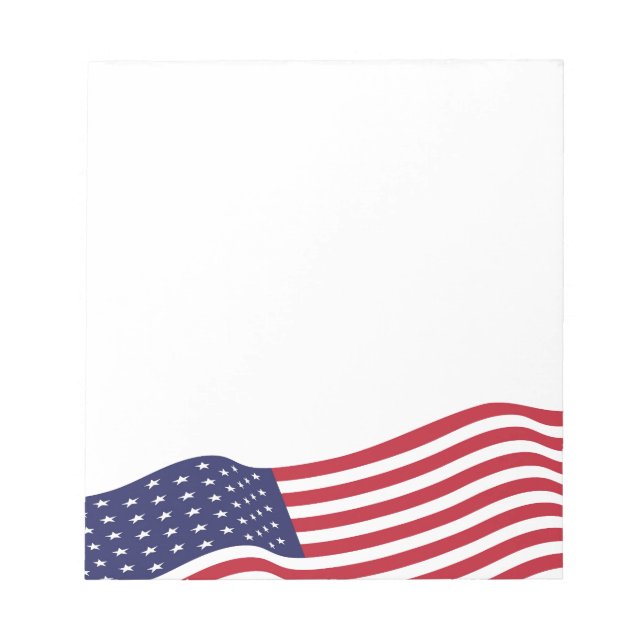 U.S. Flag Notepad Notizblock (Vorderseite)