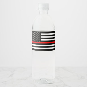 U.S. Flag Thin Red Line Symbolic Memorial auf eine