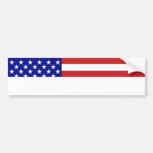 U.S. Flagge - schreiben Sie Ihren eigenen Text Autoaufkleber