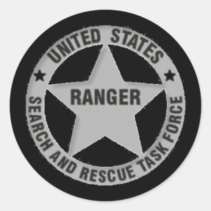 U.S. Förster-Suche und Rettungs-Task Force Runder Aufkleber