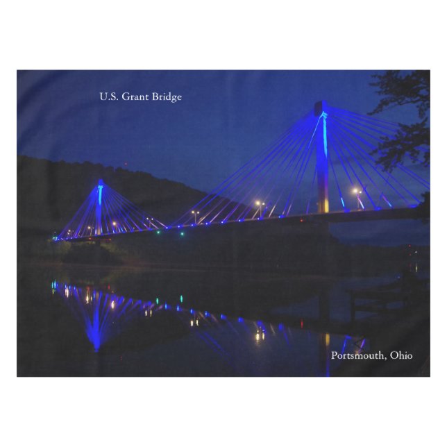 U.S. Grant Bridge tablecloth Tischdecke (Vorderseite (Horizontal))