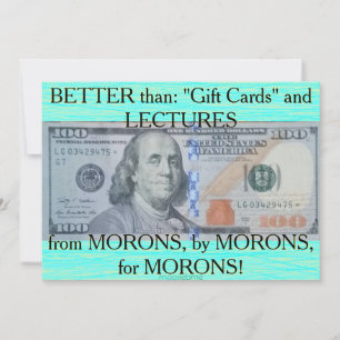 U.S. Hundert Dollar-Stern-Anmerkung Mitteilungskarte