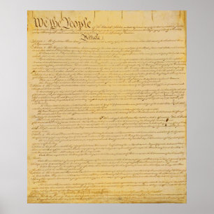 U.S. Konstitutions-Plakat Poster