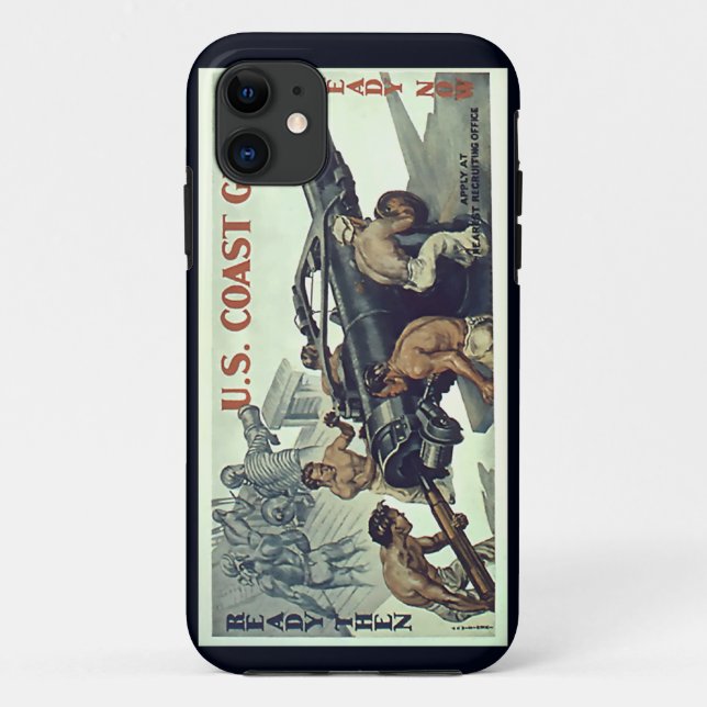 U.S. Küstenwache ~ bereites dann ~ bereit jetzt Case-Mate iPhone Hülle (Rückseite)