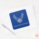 U.S. Luftwaffen-Logo - Blau Quadratischer Aufkleber (Umschlag)
