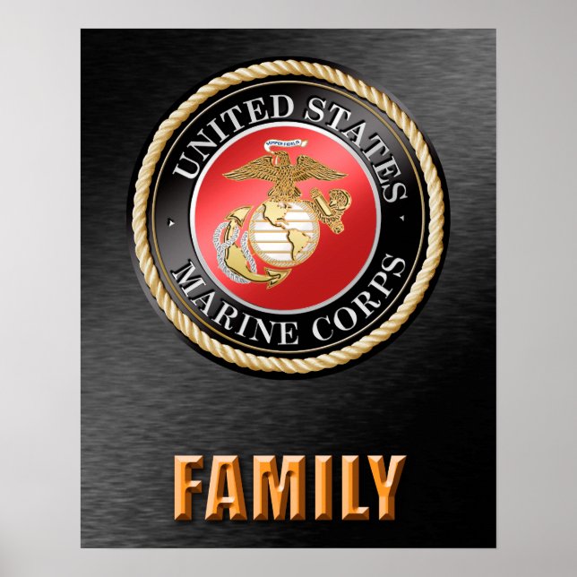 U.S. Marine Corps Family Poster (Vorne)