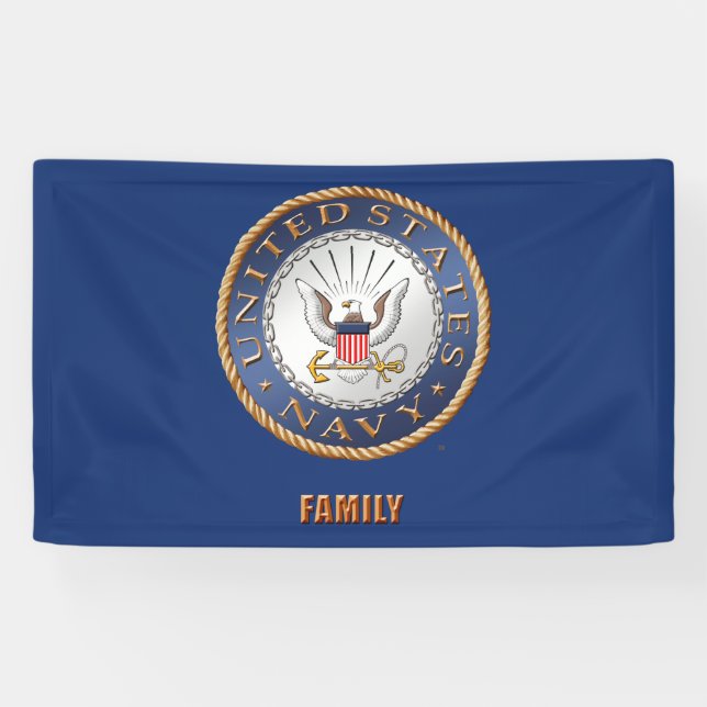 U.S. Marine-Familien-Fahne Banner (Horizontal)
