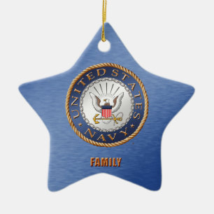 U.S. Marine-Familien-Keramik-Verzierung Keramik Ornament