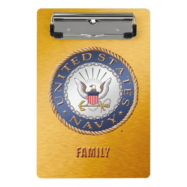 U.S. Marine-Familien-Miniklemmbrett Mini Klemmbrett (Vorderseite)