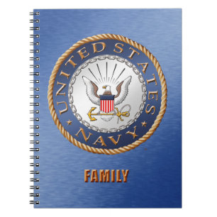 U.S. Marine-Familien-Spirale-Foto-Notizbuch Notizblock