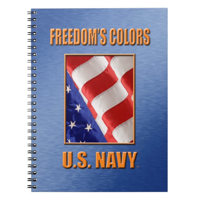 U.S. Marine-gewundenes Foto-Notizbuch Notizblock (Vorderseite)