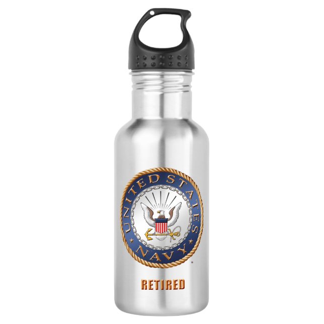 U.S. Marine pensionierte Wasser-Flasche Trinkflasche (Vorderseite)
