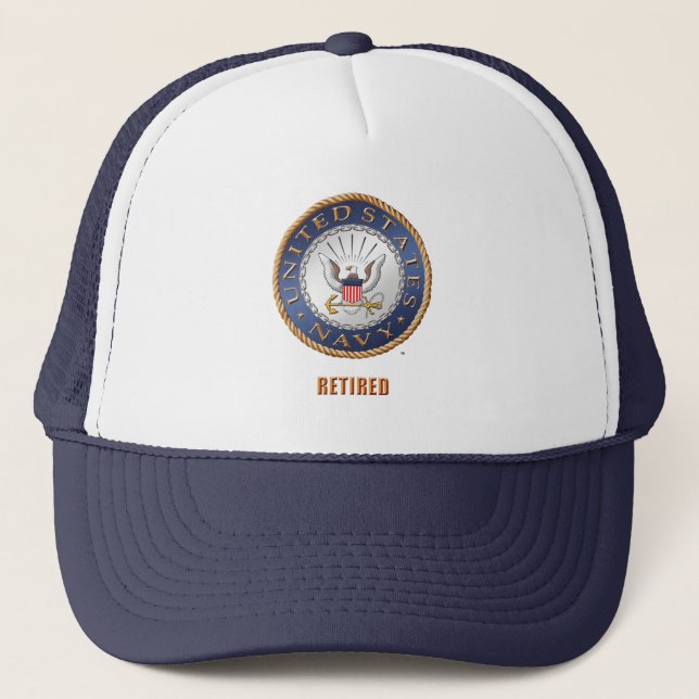 U.S. Marine pensionierter Fernlastfahrer-Hut Truckerkappe (Vorderseite)