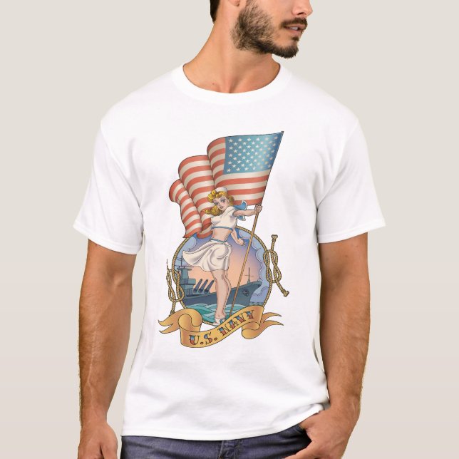 U.S. Marine-Retro Shirt (Vorderseite)