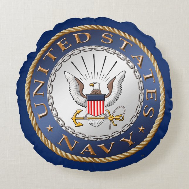 U.S. Marine-rundes Kissen (Vorderseite)