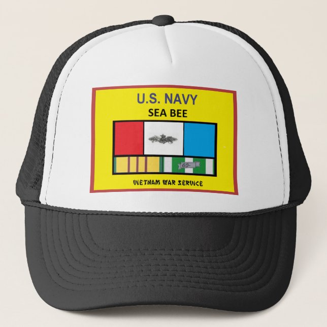 U.S. MARINE-SEEbienen-VIETNAM-VETERAN Truckerkappe (Vorderseite)