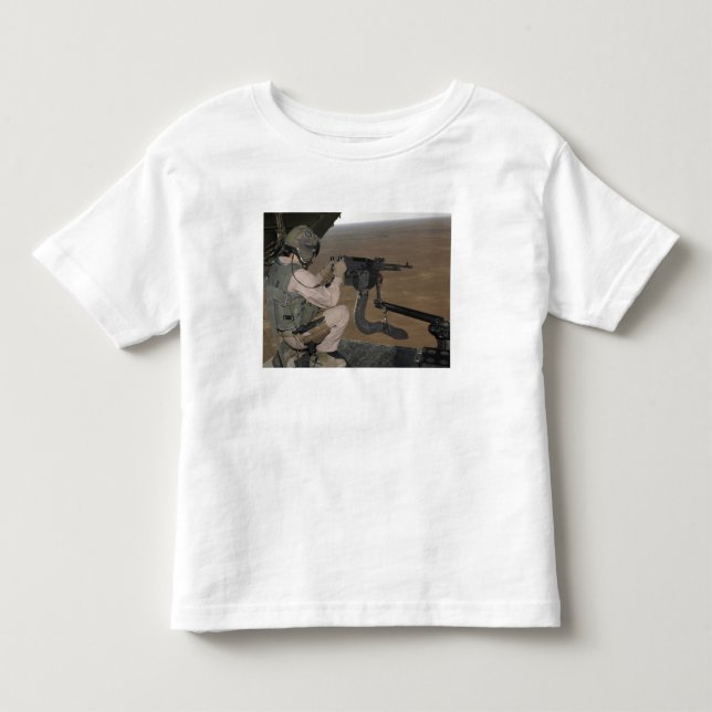 U.S. Marine-Test mit einer schweren Maschinenpisto Kleinkind T-shirt (Vorderseite)