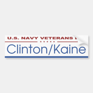 U.S. Marine-Veterane für Clinton/Kaine Autoaufkleber