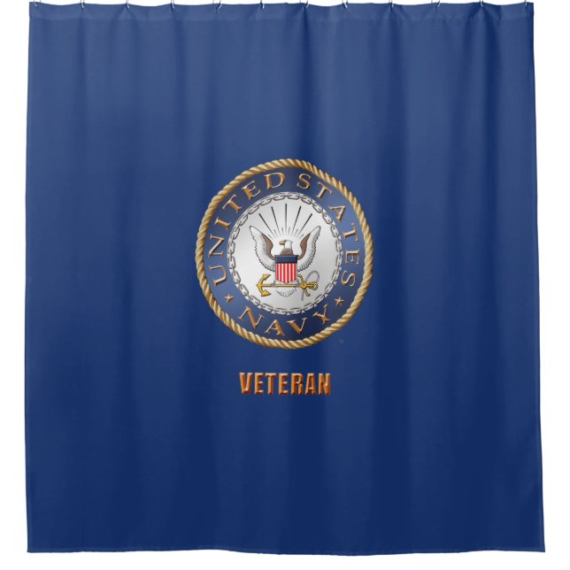 U.S. Marine-Veteranen-Duschvorhang Duschvorhang (Vorderseite)