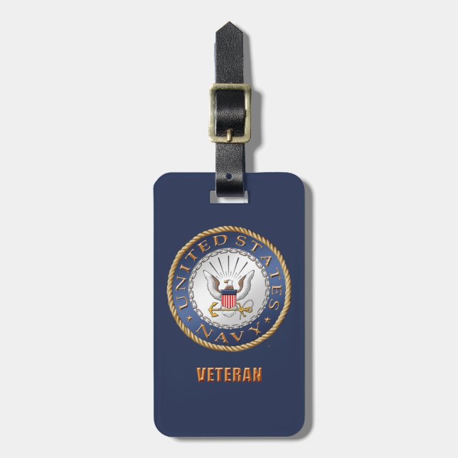 U.S. Marine-Veteranen-Gepäckanhänger Gepäckanhänger (Vorderseite vertikal)