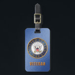U.S. Marine-Veteranen-Gepäckanhänger Gepäckanhänger<br><div class="desc">Zeigen Sie Ihren Stolz in der US-Marine. Entworfen durch einen Veteran.</div>