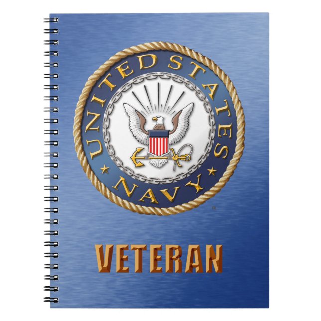 U.S. Marine-Veteranen-Spirale-Foto-Notizbuch Notizblock (Vorderseite)