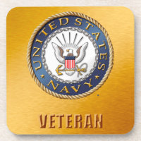 U.S. Marine-Veteranenharte PlastikUntersetzer