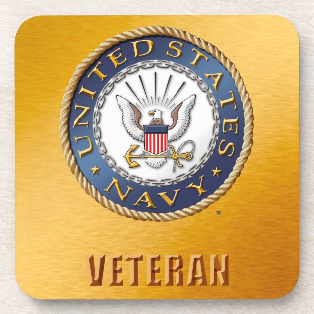 U.S. Marine-Veteranenharte PlastikUntersetzer Getränkeuntersetzer (Vorderseite)