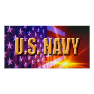 U.S. Marine votre coutume 28" x 14" affiche