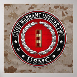 U.S. Marines: Chief Warrant Two (USMC CWO-2) [3D] Poster