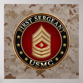 U.S. Marines: Erster Sergeant (USMC 1stSgt) [3D] Poster