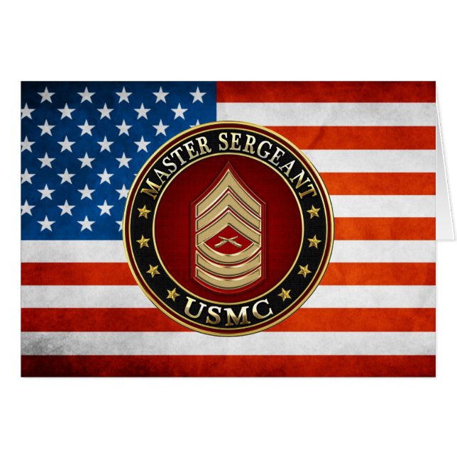 U.S. Marines: Master Sergeant (USMC MSgt) [3D] (Vorderseite (Horizontal))