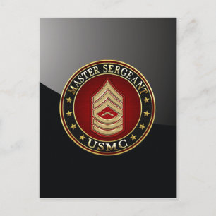 U.S. Marines: Master Sergeant (USMC MSgt) [3D] Postkarte