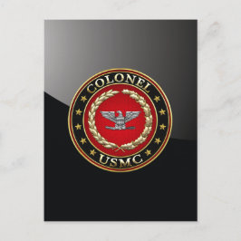 U.S. Marines: Oberst (USMC Col) [3D] Postkarte