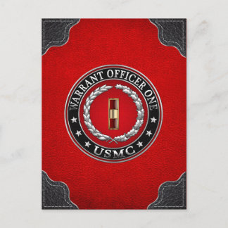 U.S. Marines: Offizier der Haftbefehl 1 (USMC WO-1 Postkarte