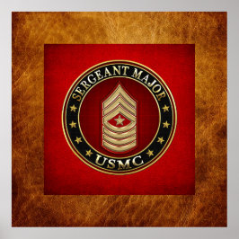 U.S. Marines: Sergeant Major (USMC SgtMaj) [3D] Poster