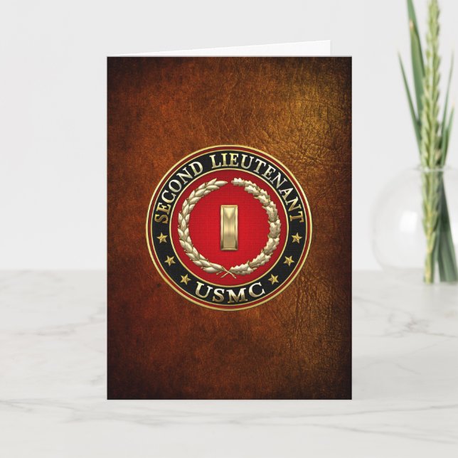U.S. Marines: Zweiter Leutnant (USMC 2ndLt) [3D] Karte (Vorderseite)