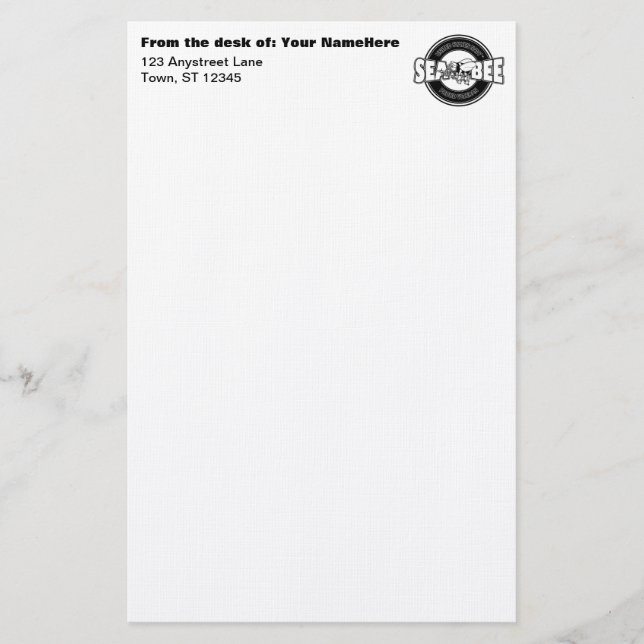 U.S. MarineSeabee Briefpapier (Vorderseite)