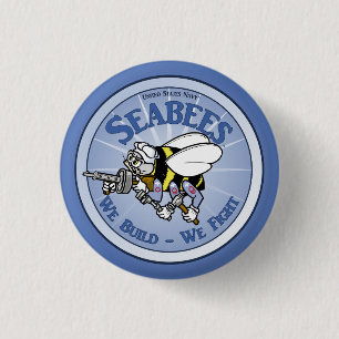 U.S. MarineSeabee Button