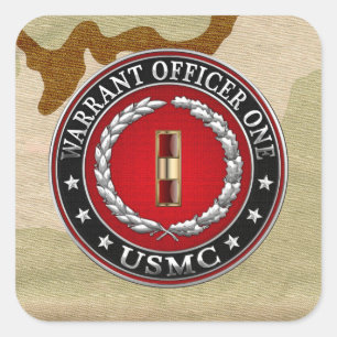 U.S. Marinesoldaten: Stabsfeldwebel einer (USMC Quadratischer Aufkleber
