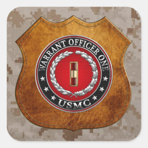 U.S. Marinesoldaten: Stabsfeldwebel einer (USMC Quadratischer Aufkleber