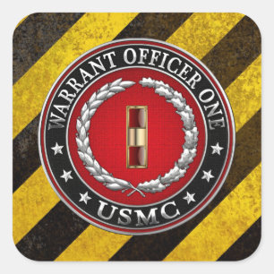 U.S. Marinesoldaten: Stabsfeldwebel einer (USMC Quadratischer Aufkleber